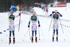 Sweden's Women cross-country skiers dominate, Klaebo defends title