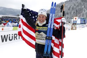 Diggins put's here name in the FIS history books